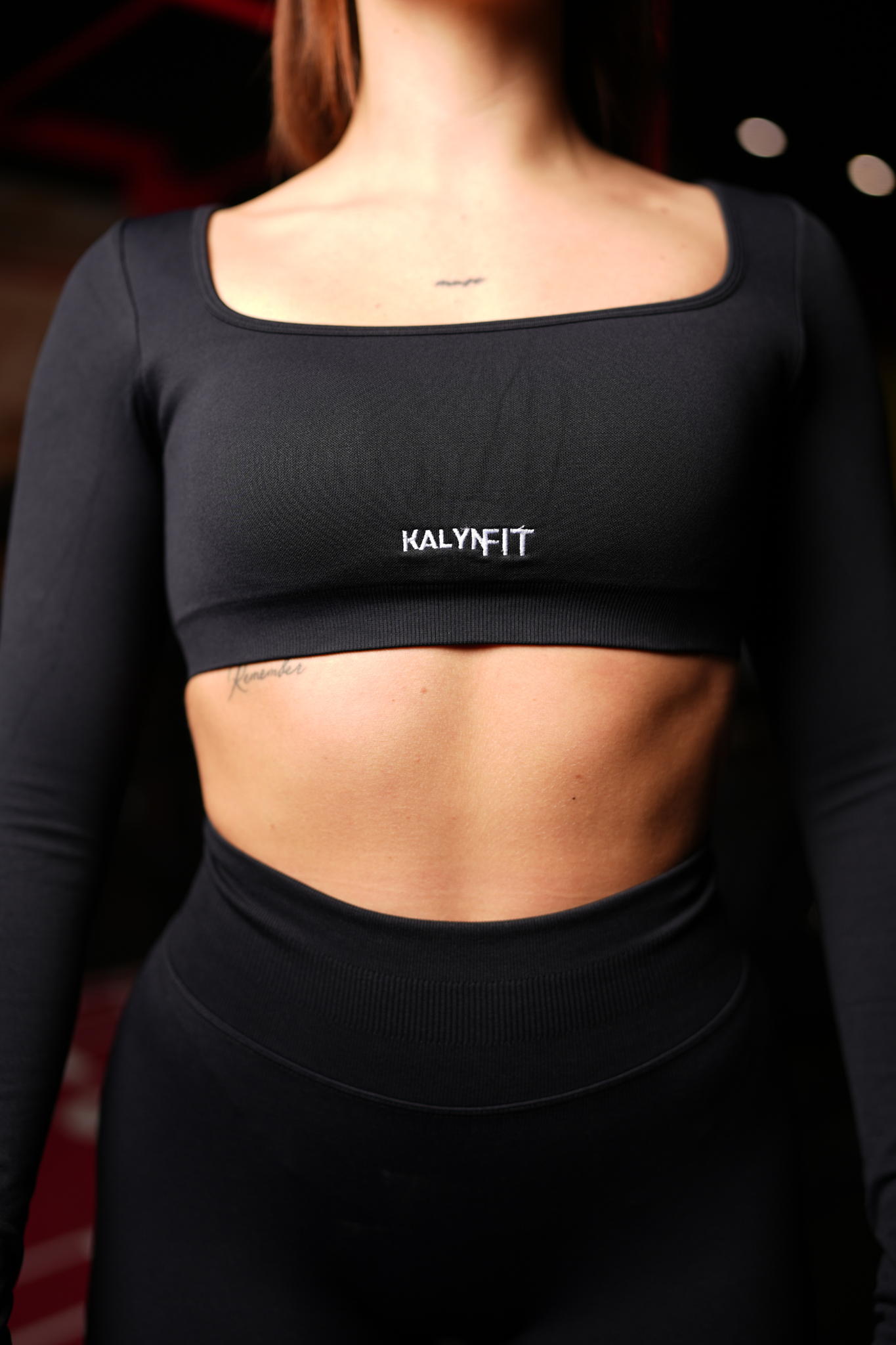 Black Rush Crop Top